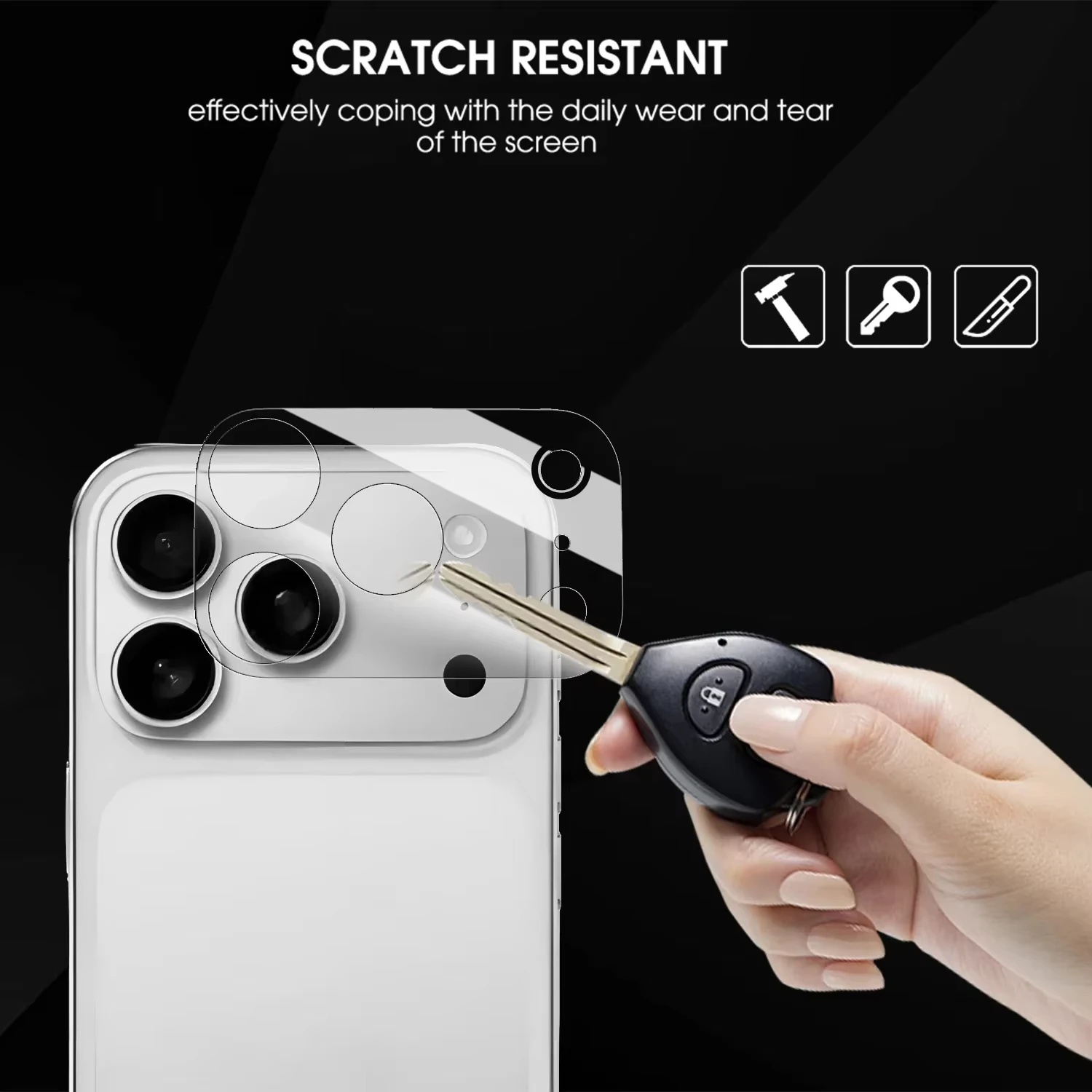 Фото Защитная пленка для объектива камеры из закаленного стекла для iPhone 17 Pro 14 15 13 11 12 16 Pro Max Air Plus Mini, защитная пленка для задней линзы №5