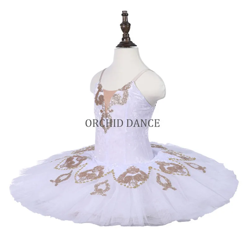 

Высококачественная дешевая 7-слойная детская одежда для выступлений для девочек, белое балетное платье-пачка, костюм