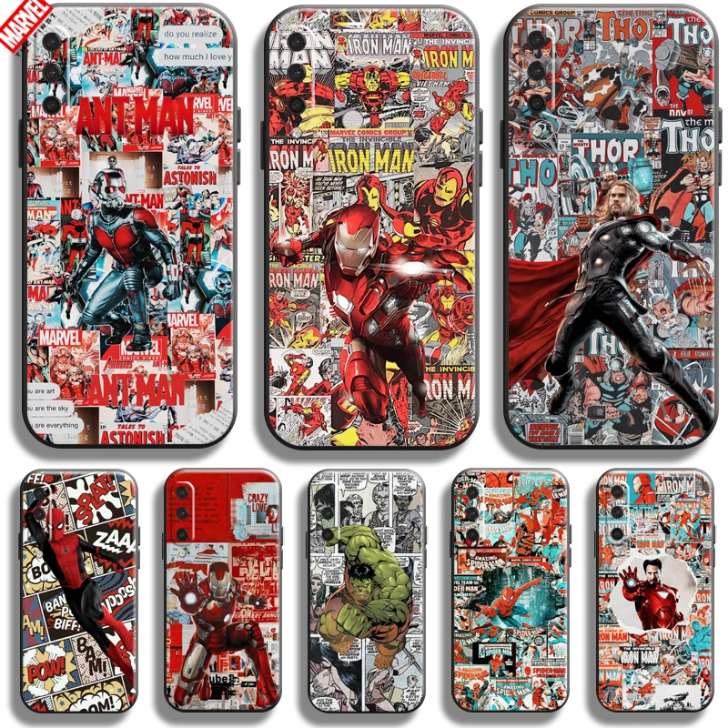 

Marvel Avengers Phone Case For Xiaomi Mi A3 6.09 Inch Back Coque Black Ultra-Thin Soft TPU Silicone Cover