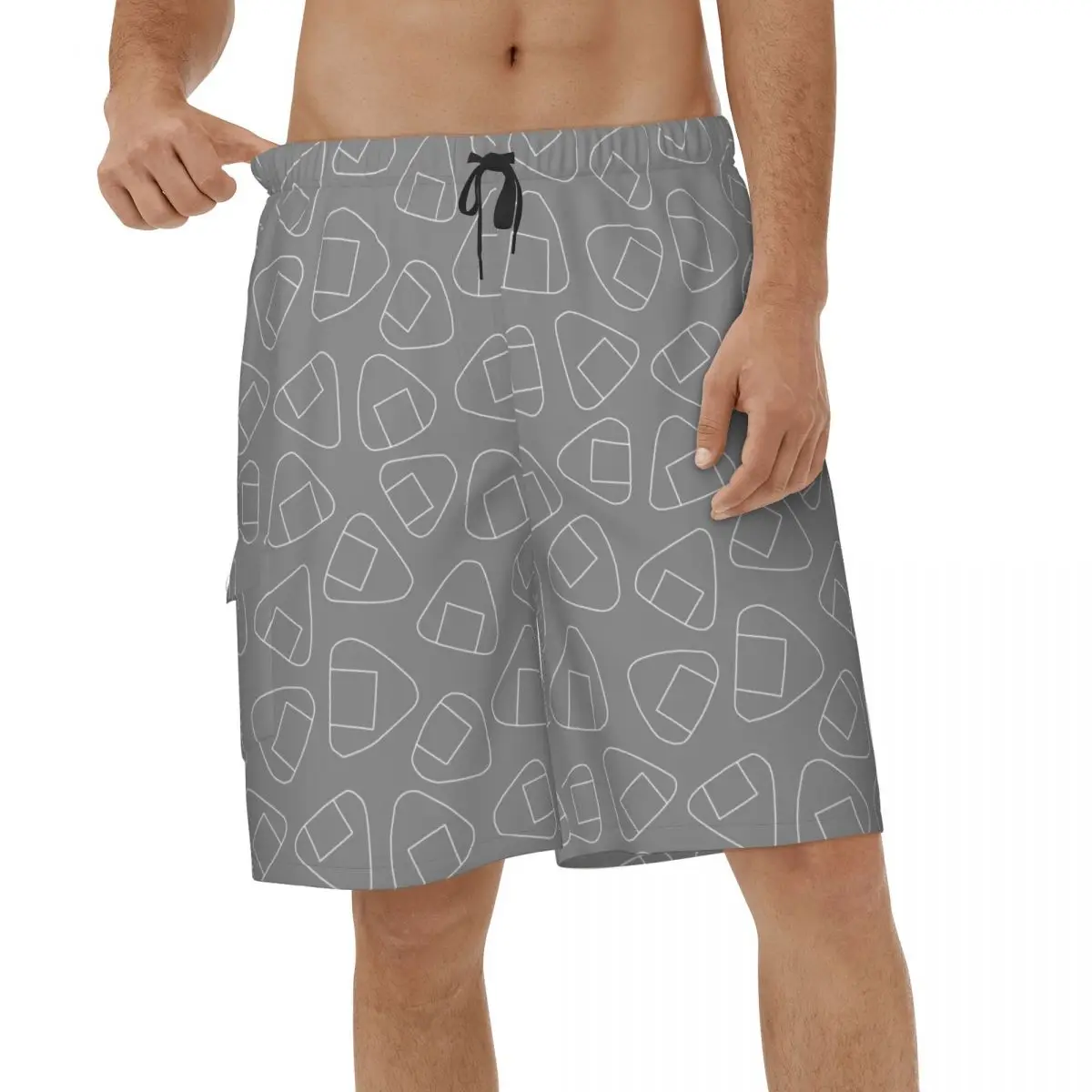 

Новые шорты Onigiri 3D, мужские трусы, еда для суши, милые мужские купальники