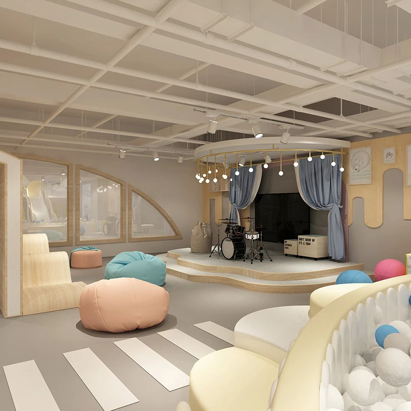 Детская пластиковая горка для слайда слайд мяч мягкая игровая площадка малышей