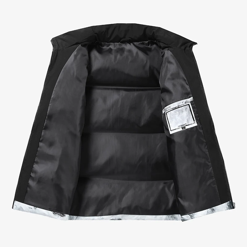 Down jacket winter new white eiderdown check country tide lovers thickened tide brand color stand collar coat
