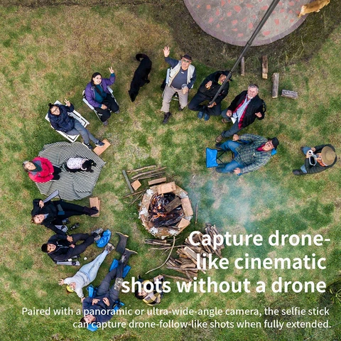Невидимая палка для селфи из углеродного волокна для Insta360 X5/X4/X3