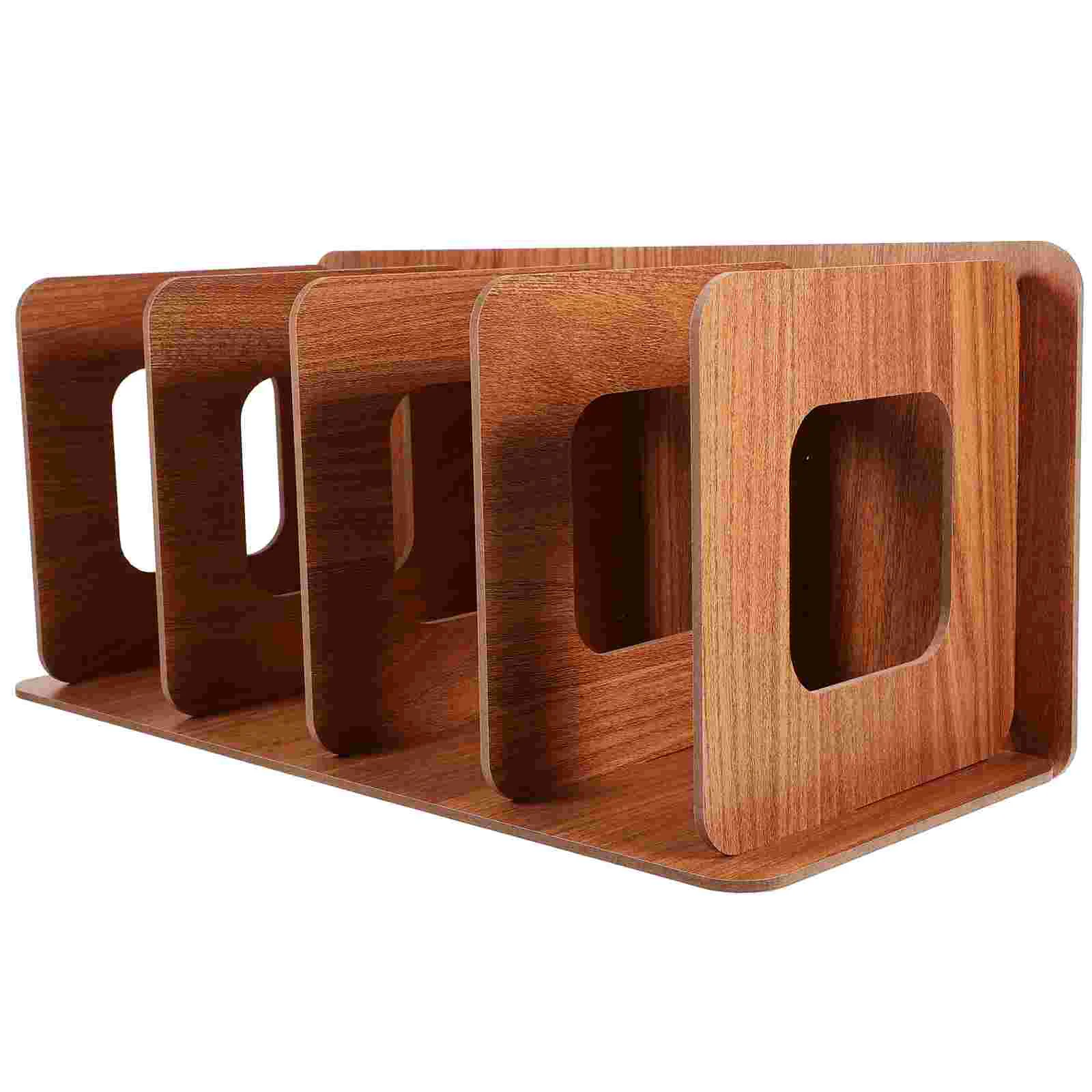 

Vinyl Record Storage Rack Album Cover Holder Wooden Frame Display Desktop CD Stand