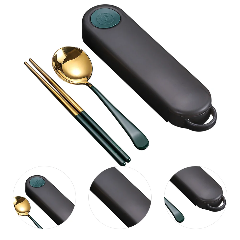 

1 комплект, портативная посуда из нержавеющей стали