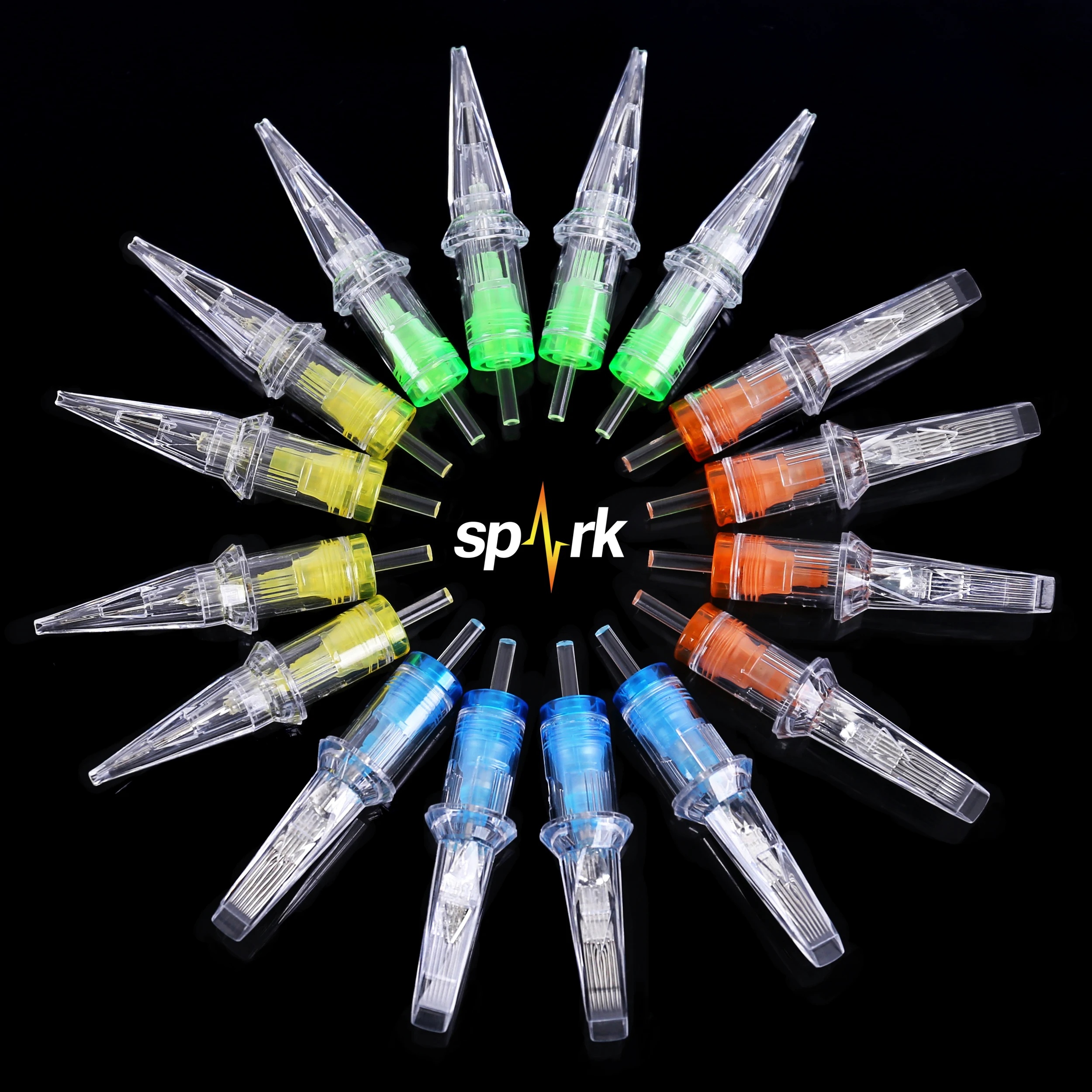 Алмазные картриджи из нержавеющей стали 316L стерилизованные тату-иглы 20 шт.