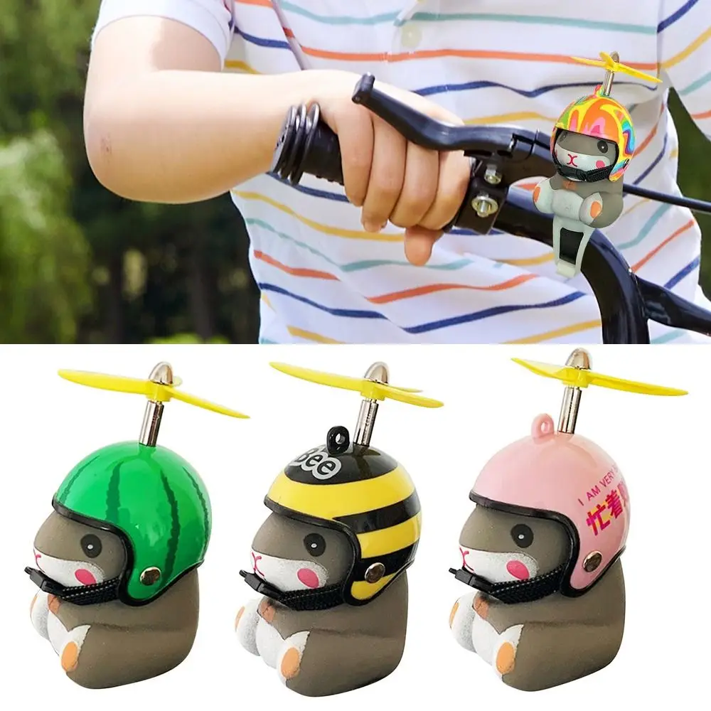 

Mini Children Cartoon MTB Hamster Scooter Decoration Cycling Accessories Kids Bike Horn Bicycle Lights Bell