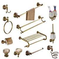 bathroom accessories set antique brass collection carved bathroom products wall mounted brass bathroom hardware set