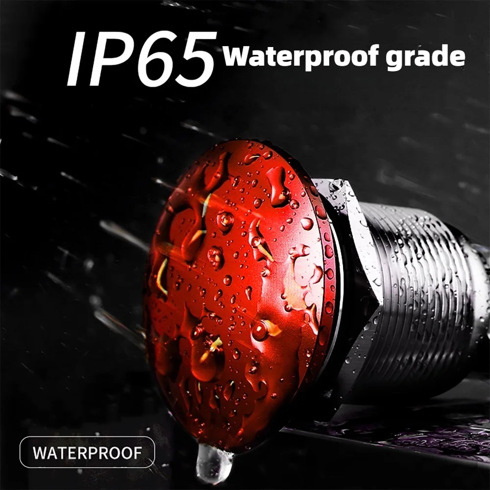 16/19/22 мм грибовидная головка IP65 водонепроницаемый кнопочный переключатель с