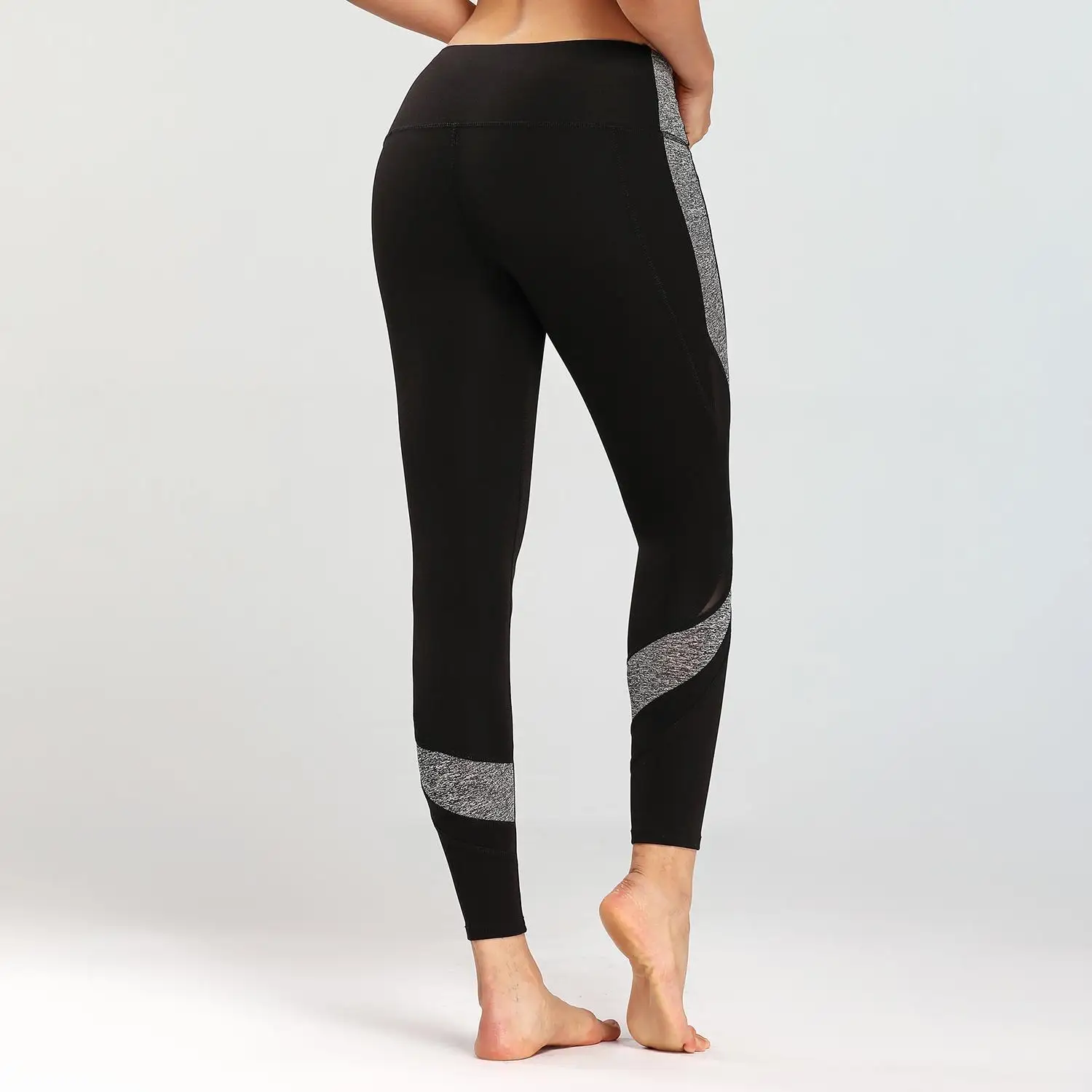 Women Leggings Slim Elasticity Leggings Fitness Hole cuttin leggins Woman Pants Leggings Strength black motion Splicing new
