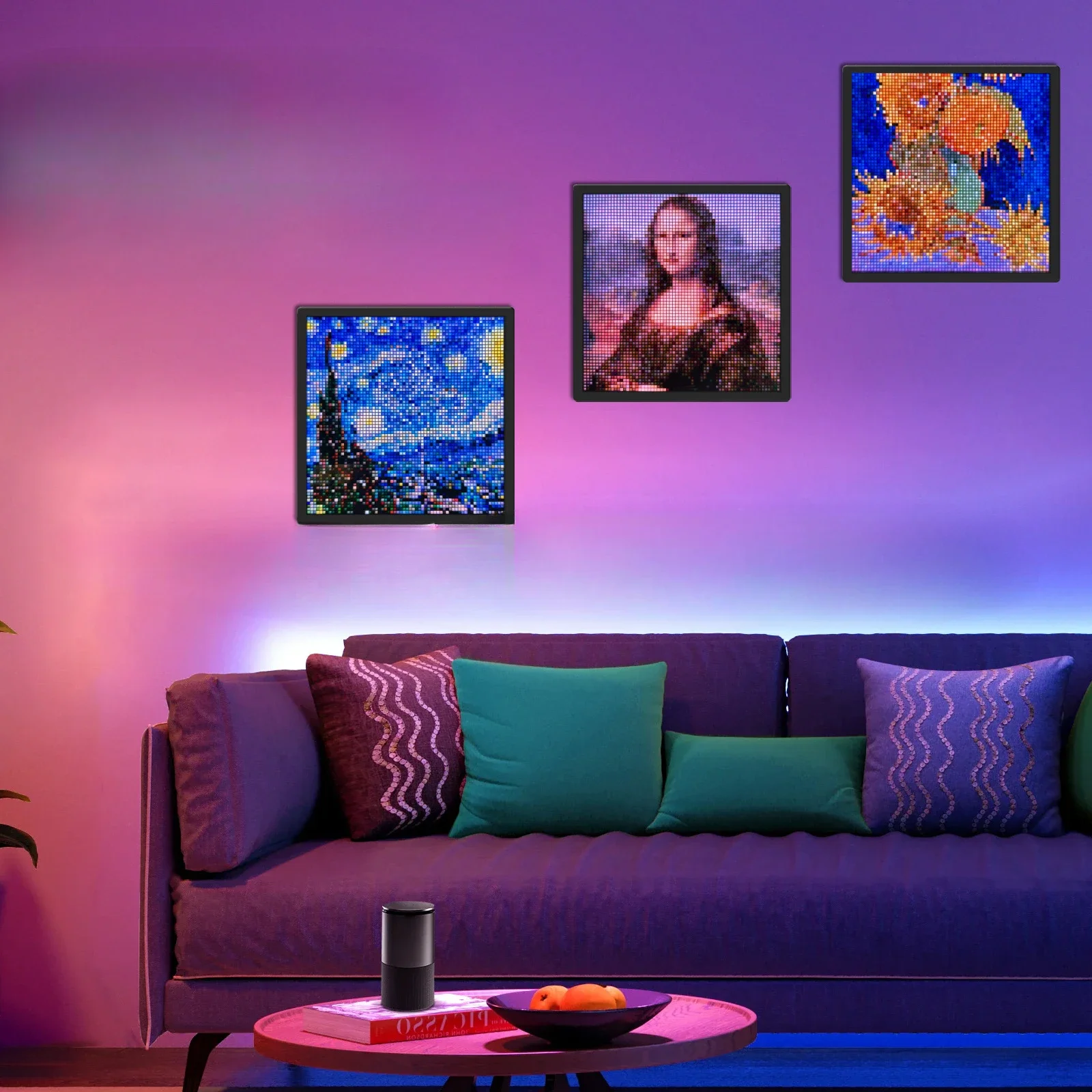 64x6 4-элементный пиксельный дисплей управление приложением программируемый