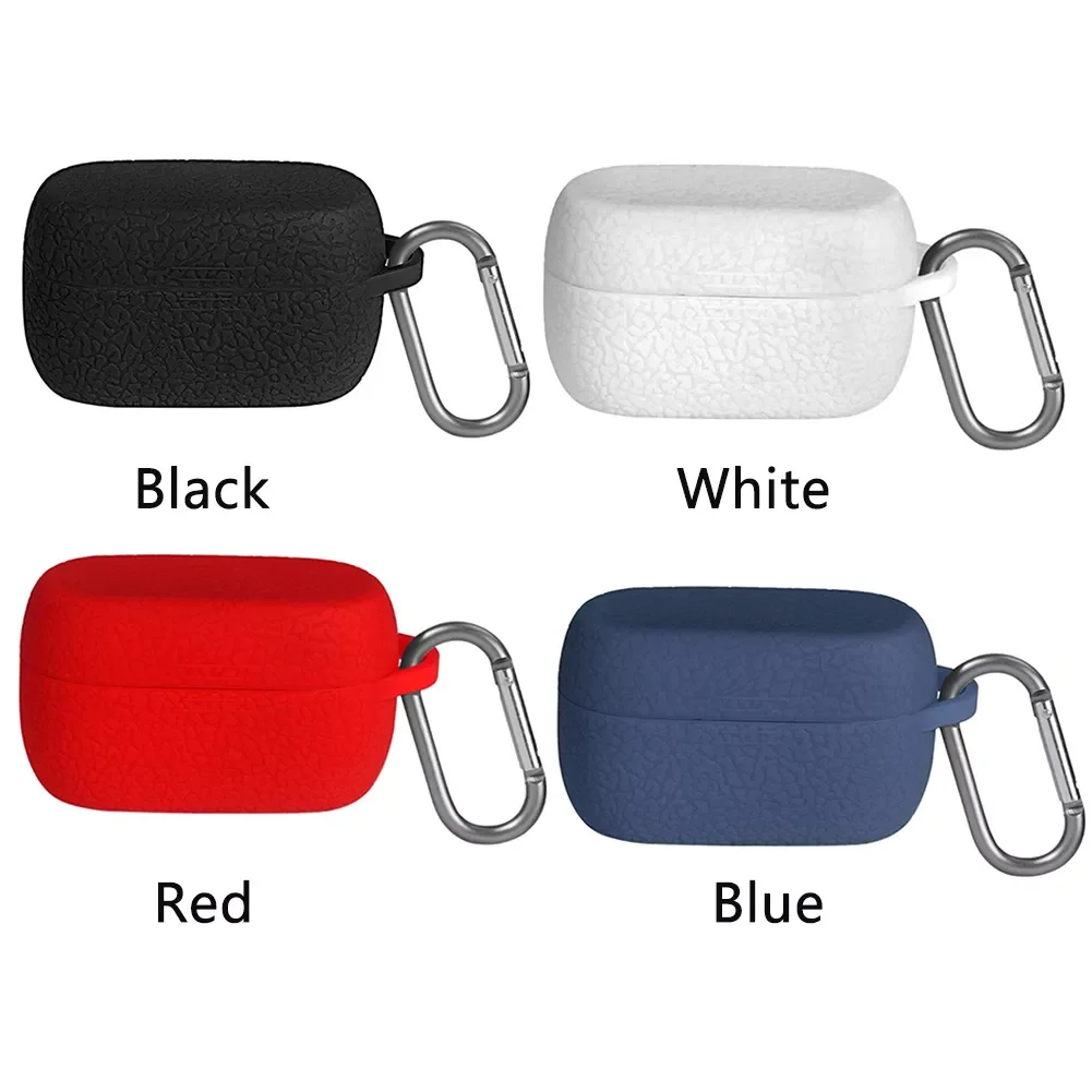 

Scratchproof Soft Silicone Protective Case Storage Portable Bluetooth Earphone Cover With Buckle For Jabra Elite Active 75t