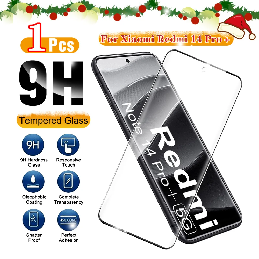 Для Xiaomi Redmi Note 14 Pro Plus 13 + изогнутое защитное стекло с полным клеем Readmi note ProPlus 14pro 5G HD