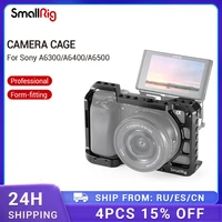 smallrig a6400 cage for sony a6300 a6400 a6500 form fitted dslr camera cage with 14 and 38 threading holes 2310