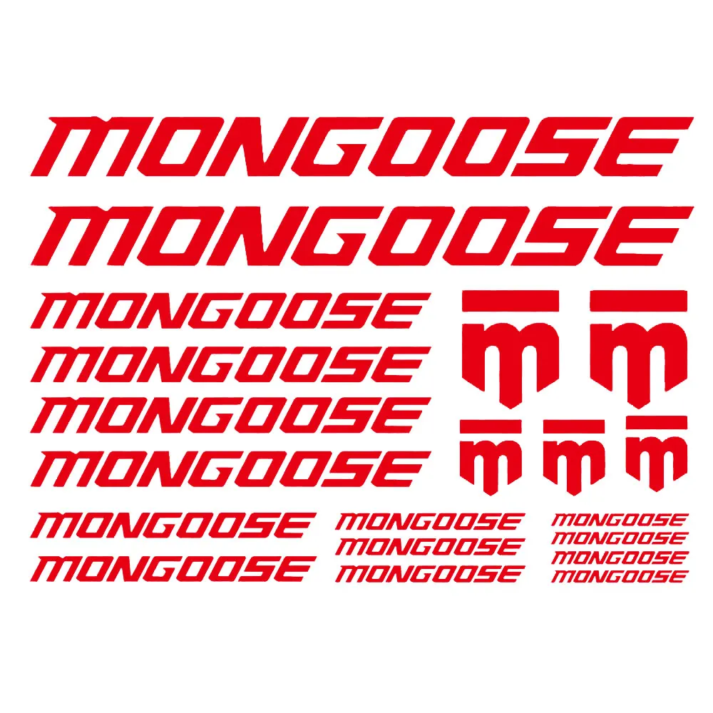 

Для нового велосипеда Mongoose, этикетки на рамку, наклейки, наклейки