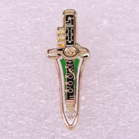 dagger game around fashionable creative cartoon brooch lovely enamel badge clothing accessories