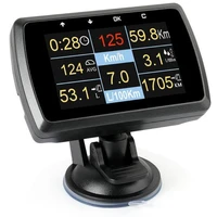 car obd2 gauge with holder driving speed meter water temperature digital display