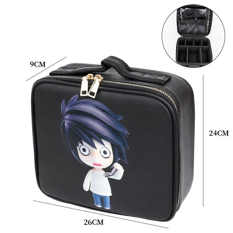 

2022 Professional Makeup Bag Women Cosmetic Case High Quality Leather Female Korean Make Up Box Large Capacity Travel Wash Bag
