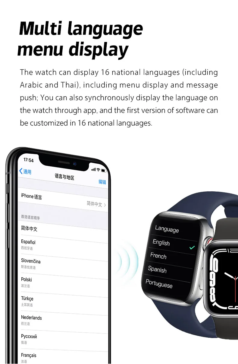 2022 SmartWatch i7 Pro Max Series 7 BT Call Sport Finess Tracking Smart Watch men women Male Female VS X8 MAX T500 W26 X7 X5 | Электроника