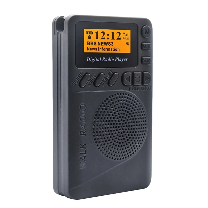 Карманный DAB/FM + цифровой радиоприемник FM с ЖК-дисплеем |