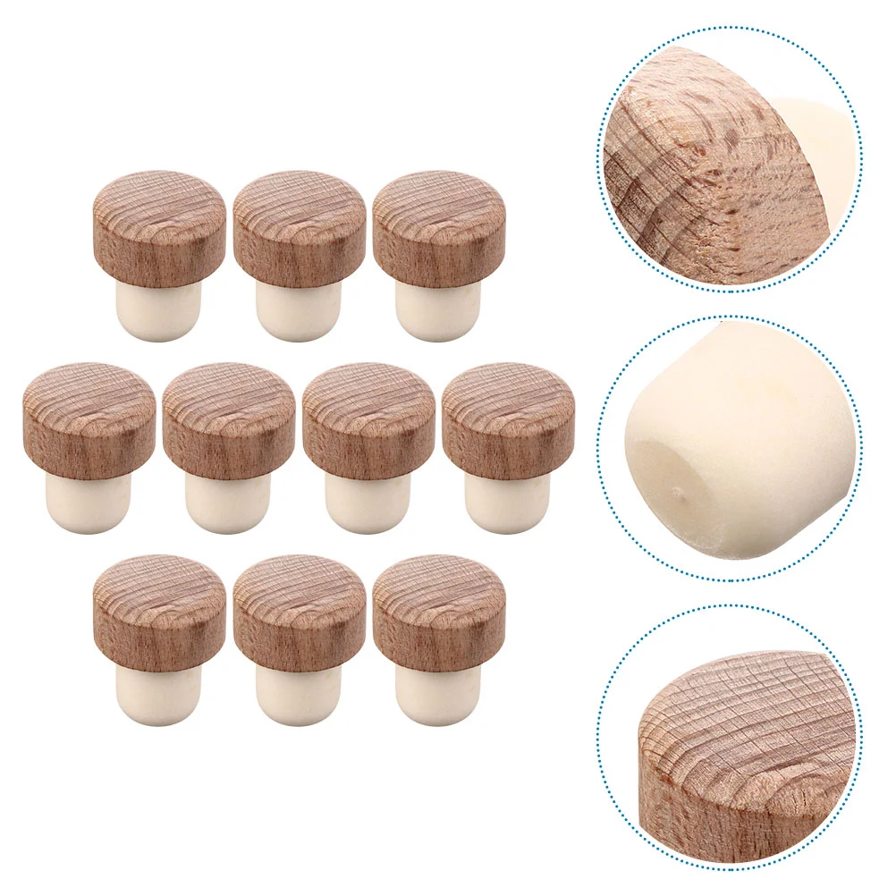 

Bottle Wooden Cork Corks Stoppers Stopper Bottles Plug Wood Replacement Closure Cover Decorative Caps Sealing Natural Saver
