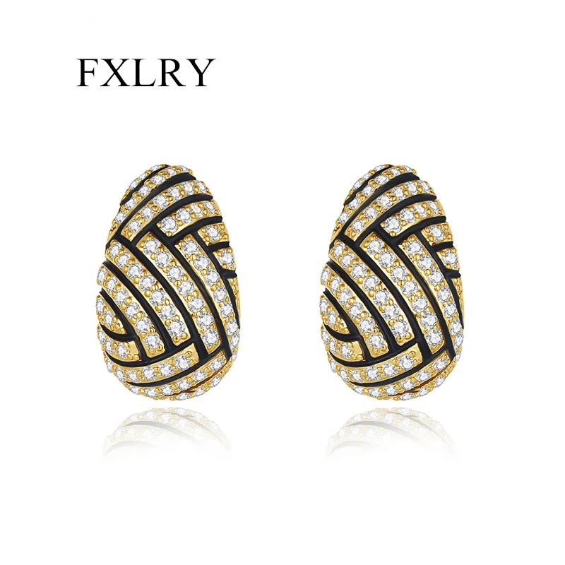Модный Блестящий Кубический Цирконий Овальной Формы FXLRY дизайнерская женская