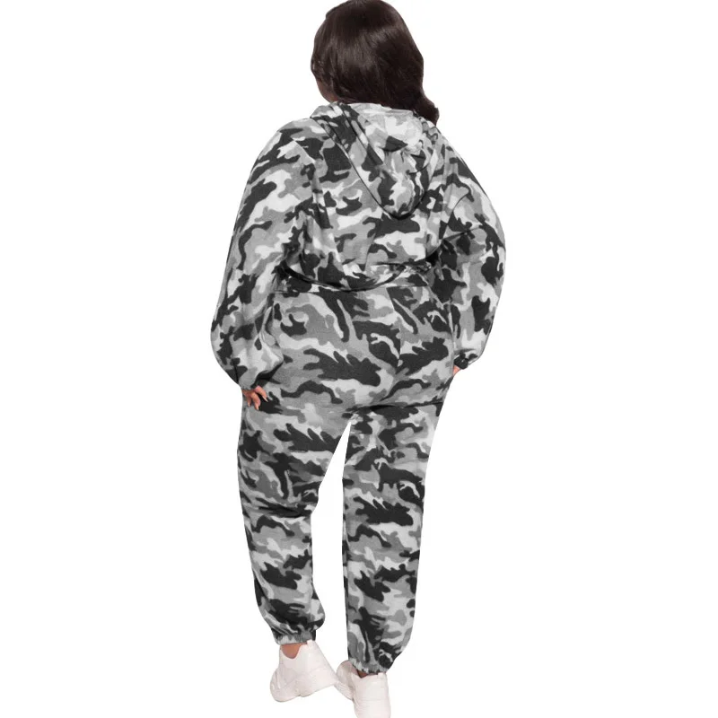 Plus Size Fall Outfits Sweatsuit for Women Clothing 2022 Two Piece Sets Womens Outifits Long Sleeve Tr 3xl 4xl 5xl 6xl