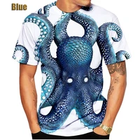 new leisure novelty octopus tentacles 3d print t shirt creative sea monster octopus t shirt