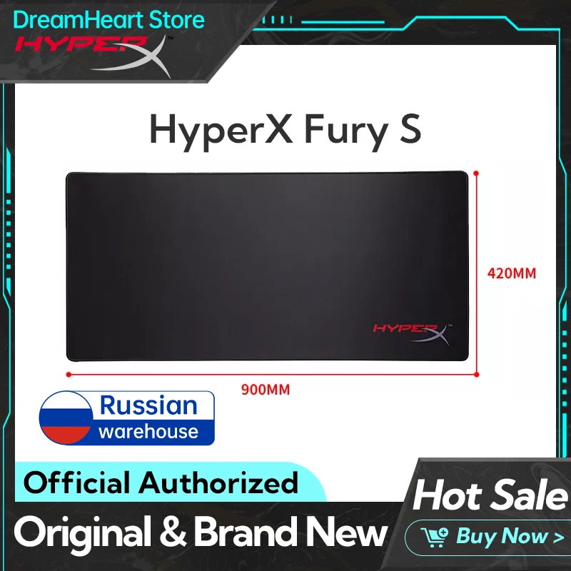 

Игровой коврик для мыши Hyperx FURY S XL, игровой коврик для мыши с бесшовной прострочкой, с защитой от потертостей, с плоскими и равномерными краями