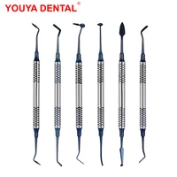 6pcs dental composite resin filling spatula dental resin filler kit dentist repair tools restoration set dentistry instruments