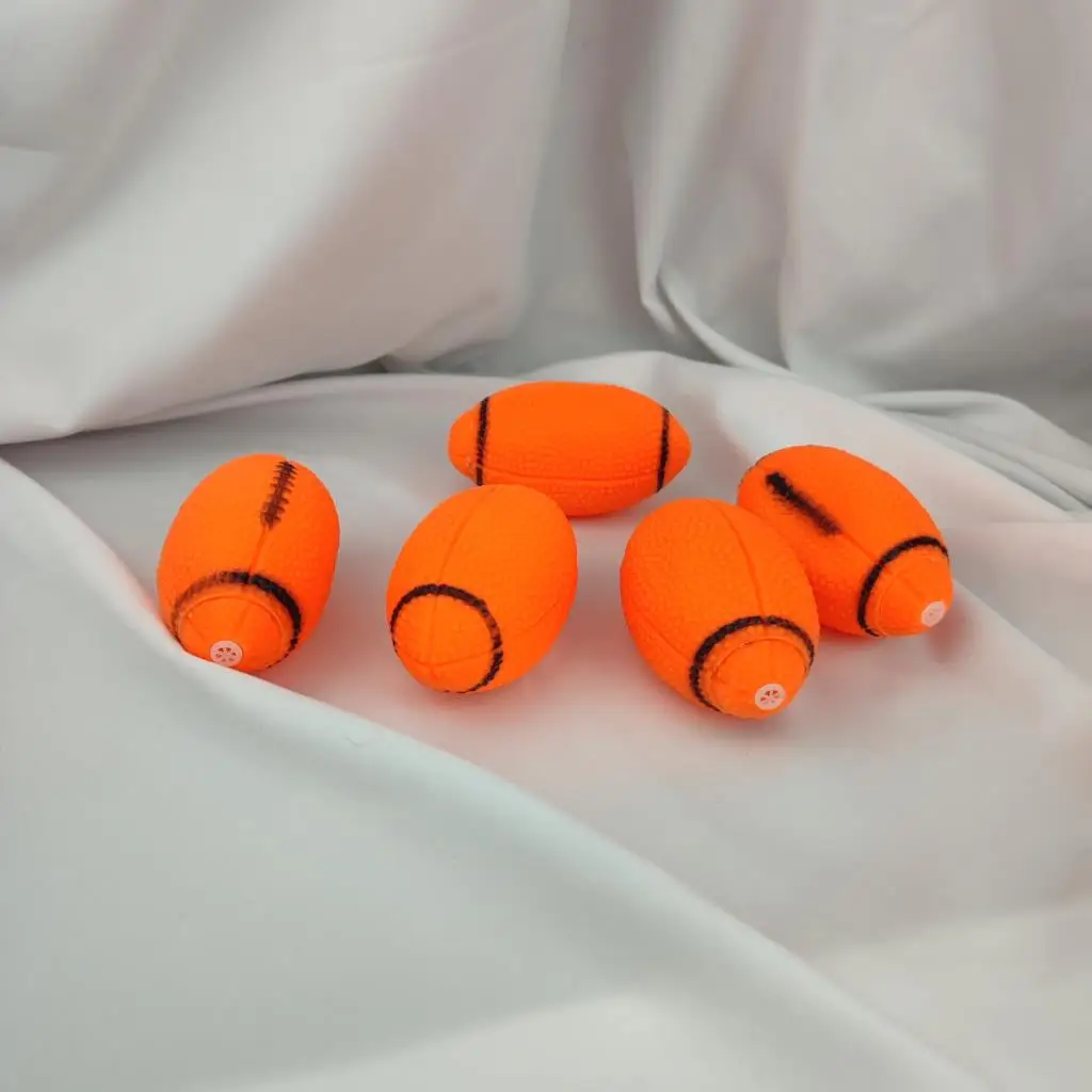 

Pet Sounding Vinyl Toys For Dog Squeaking Sounding Rugby Teddy Golden Retriever Ball Dog Training Toy Interact Entertainment Toy