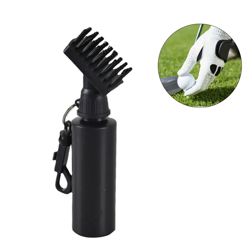 Protable Golf Club Groove Brush Cleaning Brush Golf Cleaner With Water Bottle Self-Contained Water Brush Clean Tool