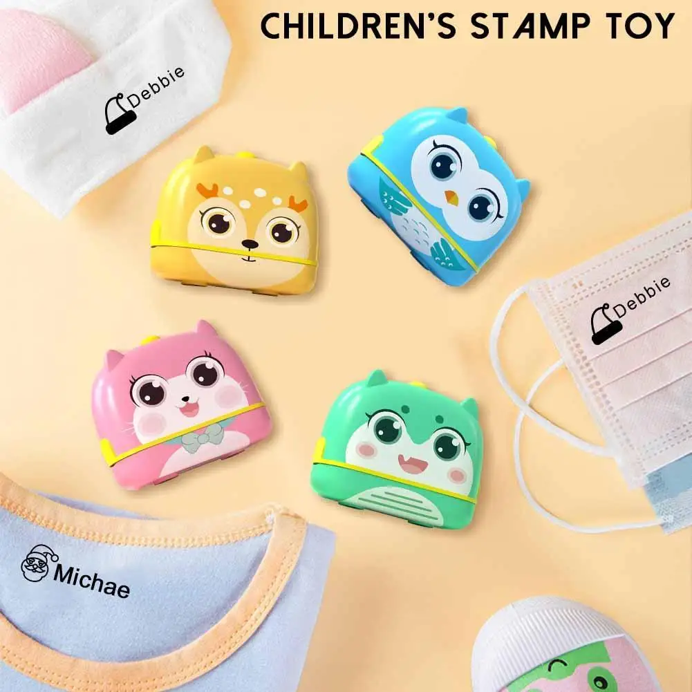 

Children's Stamp Toy Custom-Made Stamp Baby Boys Girls DIY Toys Customized Sticker Name Seal Student Clothes Chapter No Fade