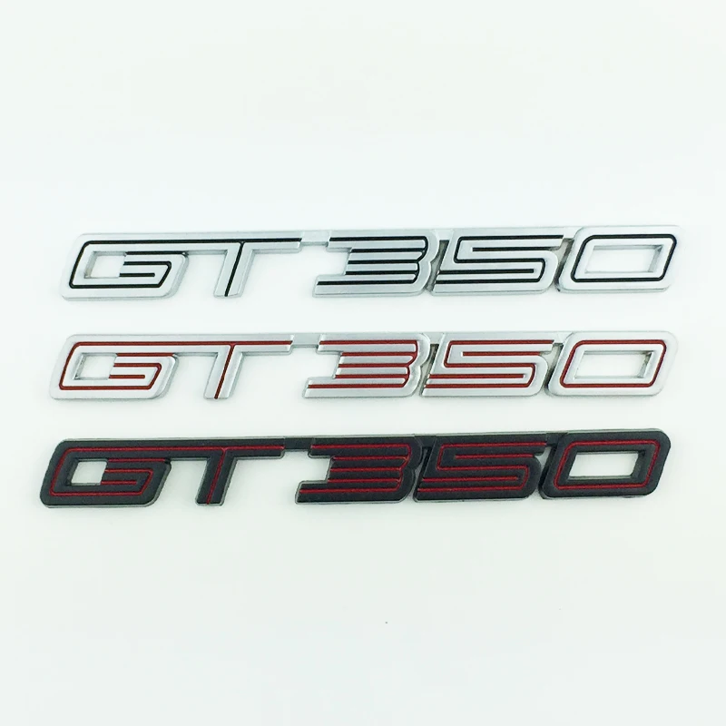 

car sticker GT350 alloy trunk fender Auto body decoration for Ford fiesta mustang Shelby focus mk2 ranger g2 1200 accessories