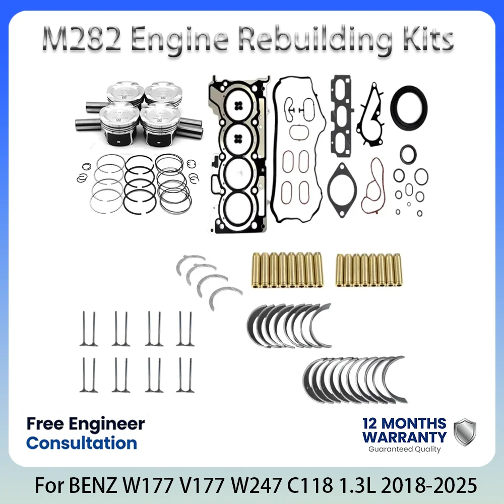 Фото Комплекты для восстановления двигателя M282 для MERCEDES-BENZ W177 V177 W247 C118 X118 X247 CLA GLB GLA 1.3L 1.3 L T L4 GAS 18-25 A2820500300 №1