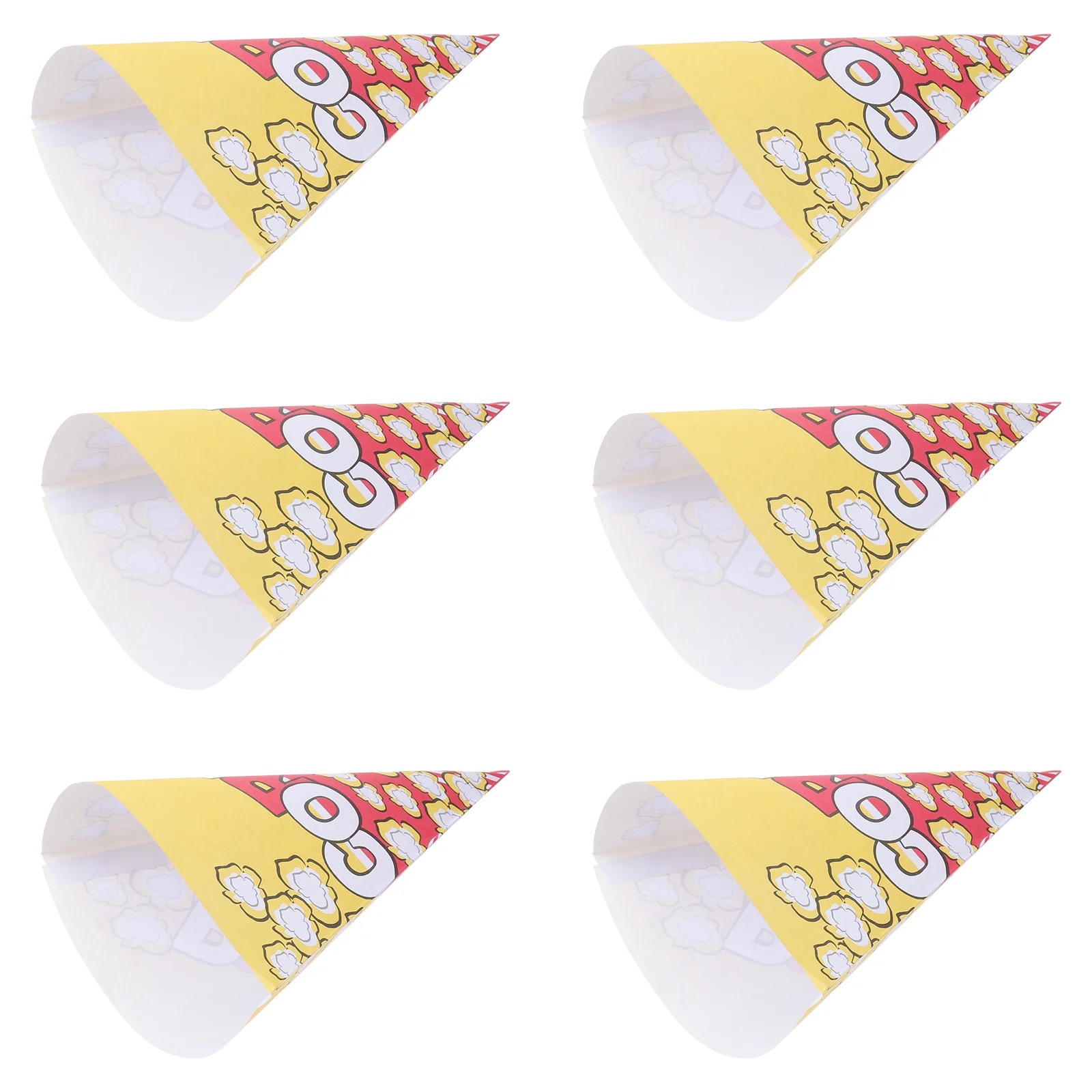 

Popcorn Cone Bags Paper Treat Candy Snack Containers 50pcs Open Favor Boxes for Movie Nights Holiday Christmas Birthday Shower