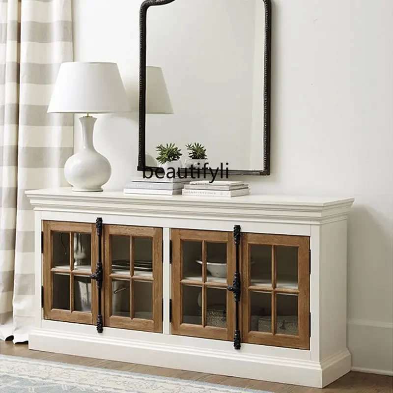 Простой входной шкаф в американском стиле входная перегородка из цельного