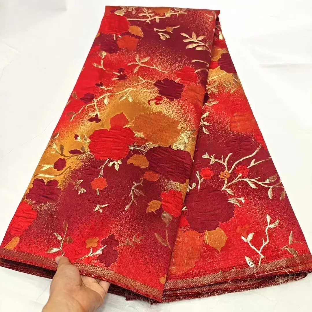 Женская жаккардовая кружевная ткань новинка 2024 5 ярдов французская Тюлевая для