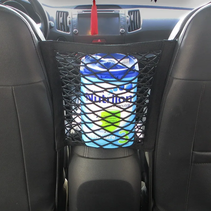 

Car Storage Net Pocket, Elastic Net Pocket Between Seats, Car Storage Bag, Seat Back Hanging Bag, Multifunctional Storage Bag In
