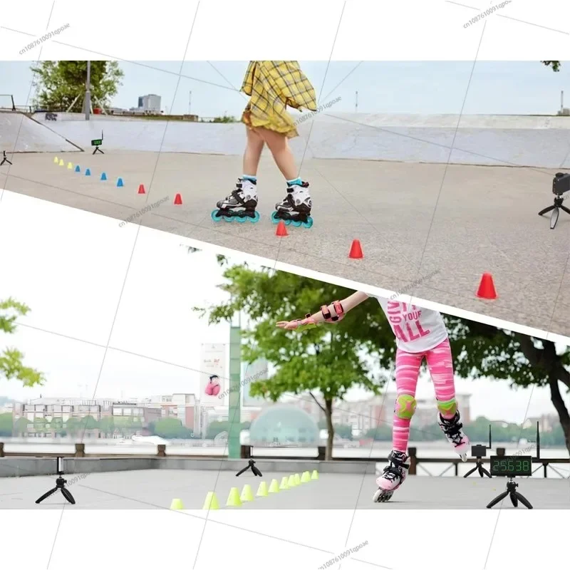 Беспроводной лазерный таймер для легкоатлетического катания на роликовых