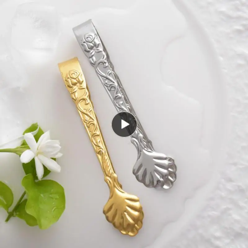 

Saving Space Grill Tongs Meat Cooking Utensils Hung Food Tweezer Clip Vintage Craft Thick And Durable Kitchen Tweezer