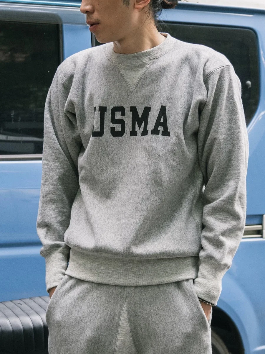 Прочная толстовка с круглым вырезом Bronson USMA Heather Grey мужская спортивная одежда