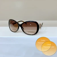 black oval frame gradient lens high quality womens myopia prescription sunglasses 1241 fashion mens glasses