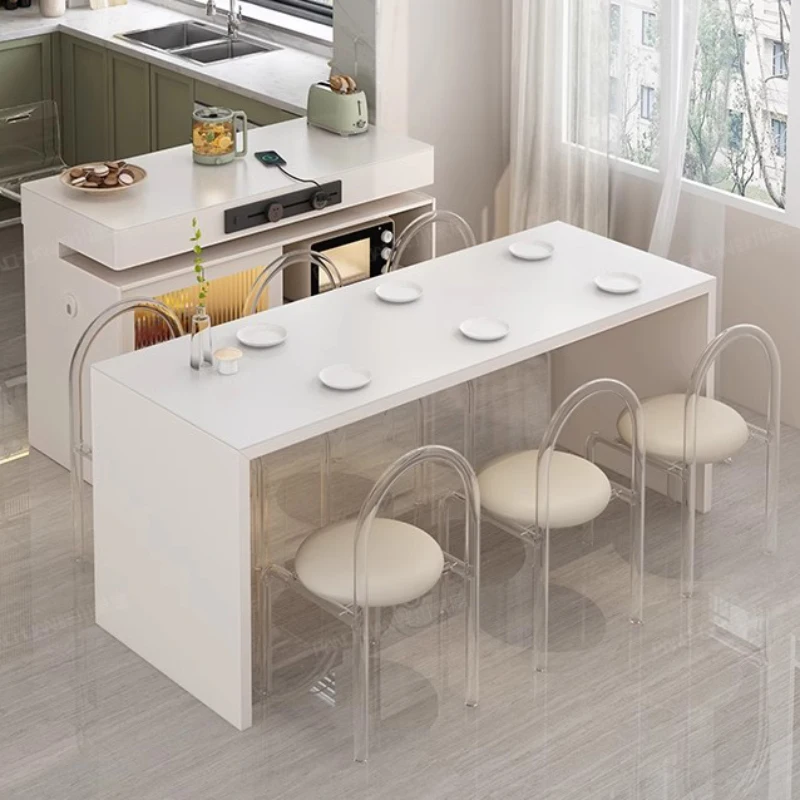 przedpokoju półka białe wyspy luksusowa kuchenka mikrofalowa nowoczesna darmowa wysyłka przekąskowe organizer kuchenny Prateleira meble domowe