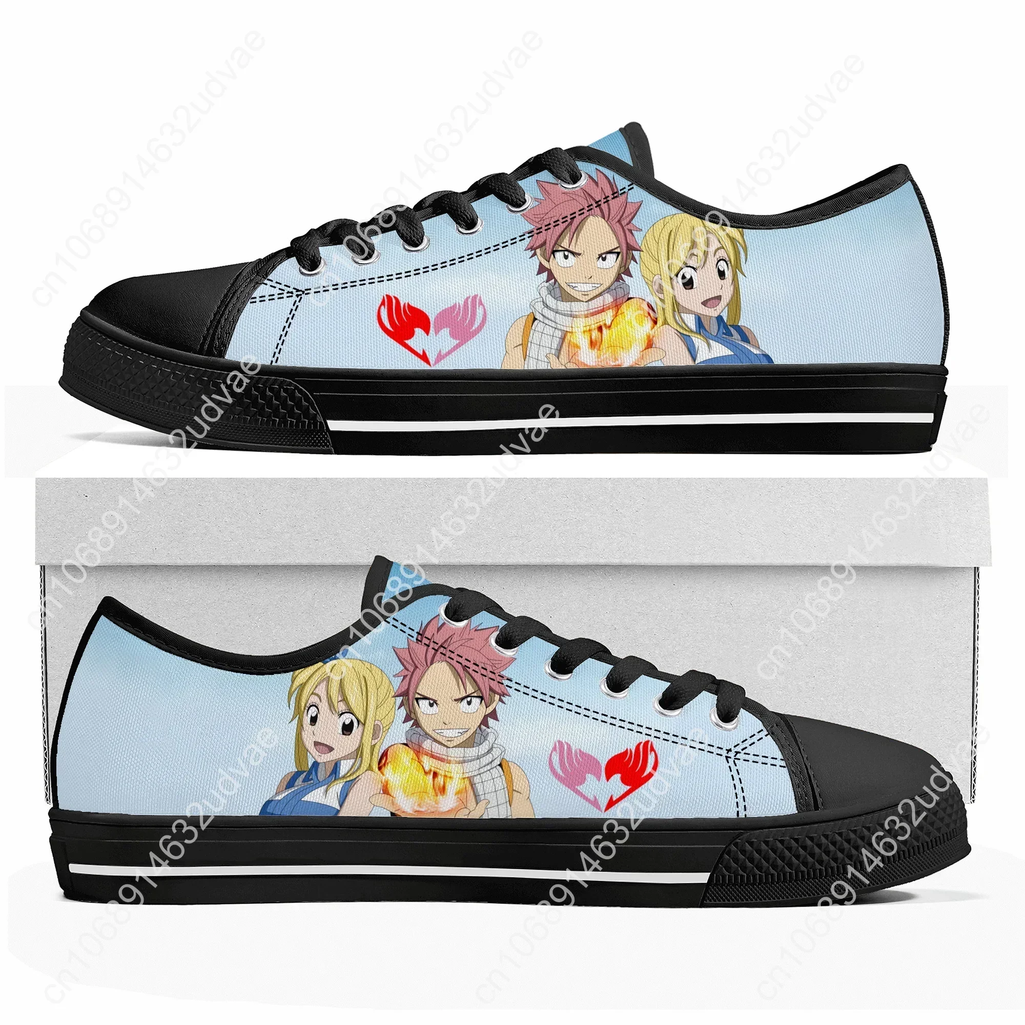 F-Fairy T-Tail Natsu Dragneel низкие кроссовки мужские женские подростковые парусиновые