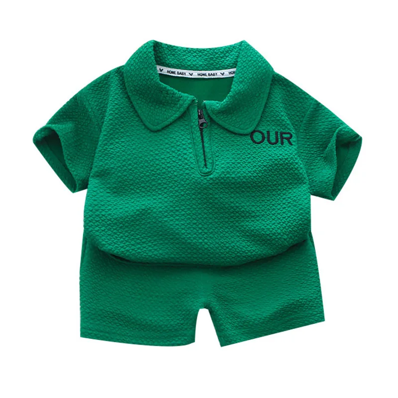 

New Summer Baby Clothes Children Boys Girls Casual Solid T-Shirt Shorts 2Pcs/Sets Infant Outfits Toddler Costume Kids Tracksuits