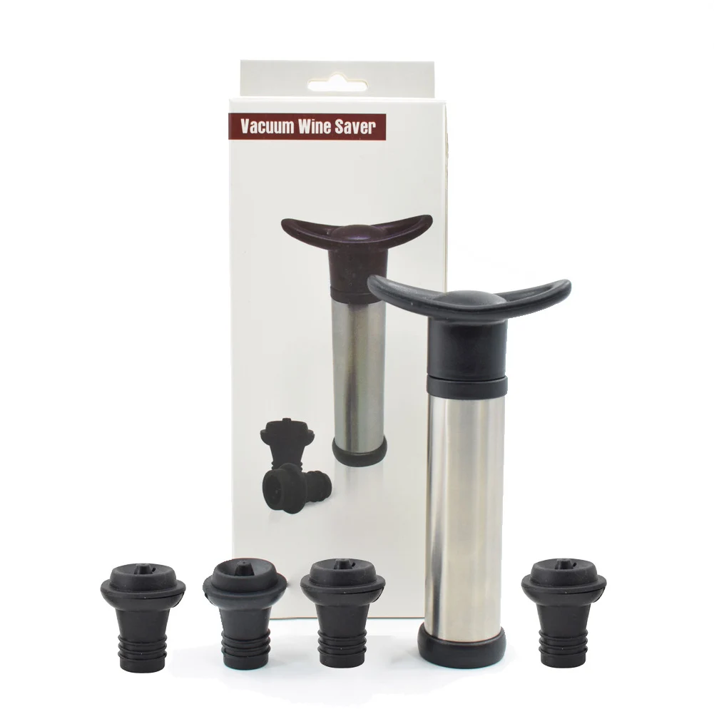 

Набор для хранения вина из нержавеющей стали Steele вакуумный насос для сохранения винных бутылок сохраняющие пробки для вина для хранения и г...