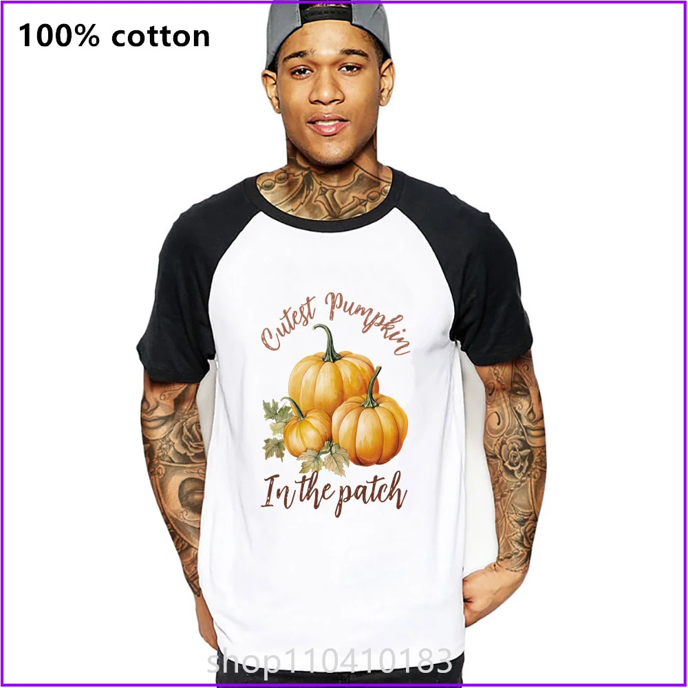 Cutest Pumpkin In The Patch Halloween Day Gift T Shirts For Men'S Women Tshirt T-Shirt Blank Black Graphic Vintage Military Acid