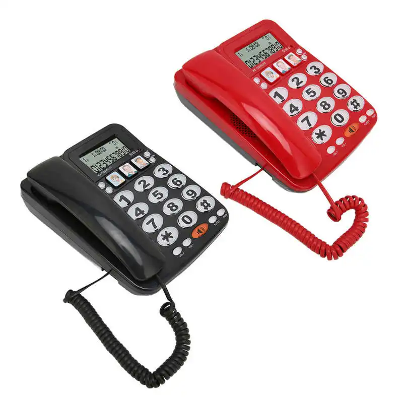 Desk Landline Corded Telephone Ringtone Mute for Office Home