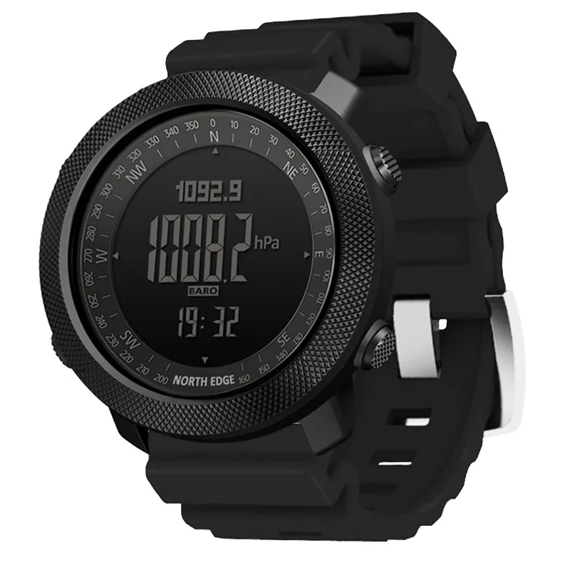

Outdoor sports intelligent waterproof watch color silicone high pressure Compass Thermometer Metal Watch